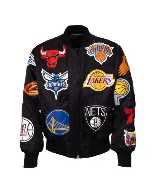 Jeff Hamilton NBA リバーシブル ボンバージャケット - ブラック - サムネイル3