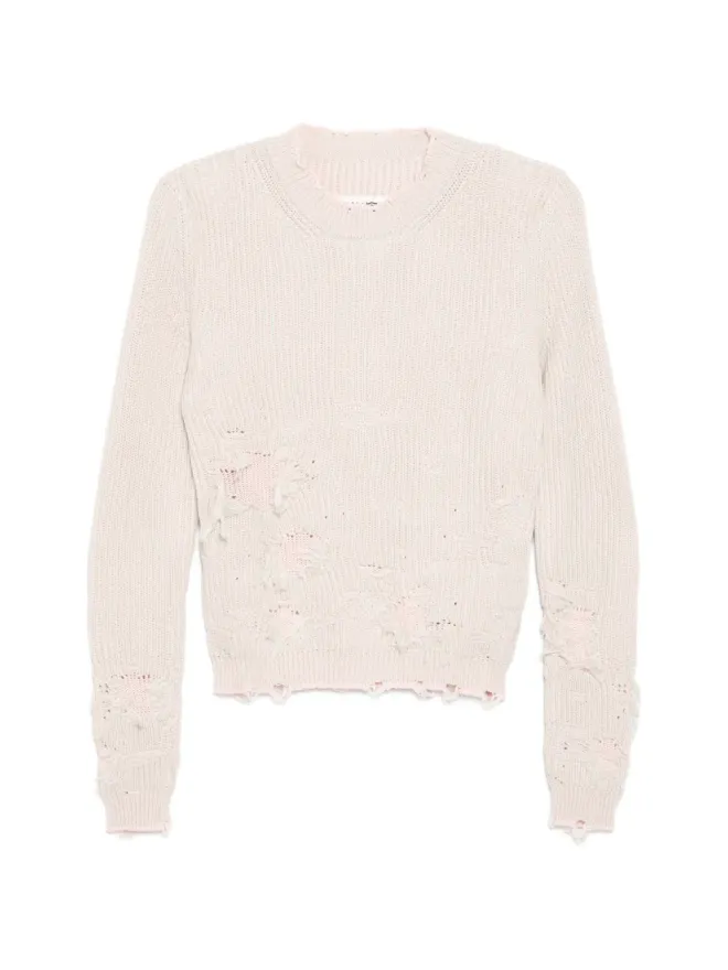 MM6 Maison Margiela MM6 Maison Margiela ダメージ加工セーター - ピンクの商品画像