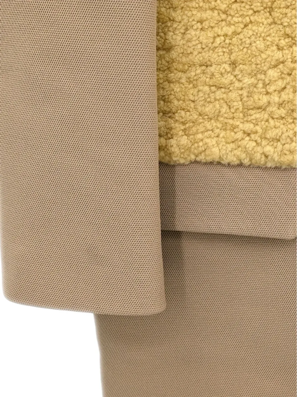 Celine Pre-Owned 2010s shearling-panel coat - Neutrals - 画像5