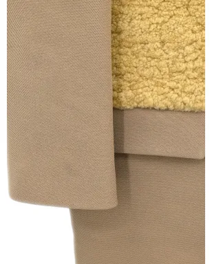 Celine Pre-Owned 2010s shearling-panel coat - Neutrals - サムネイル5