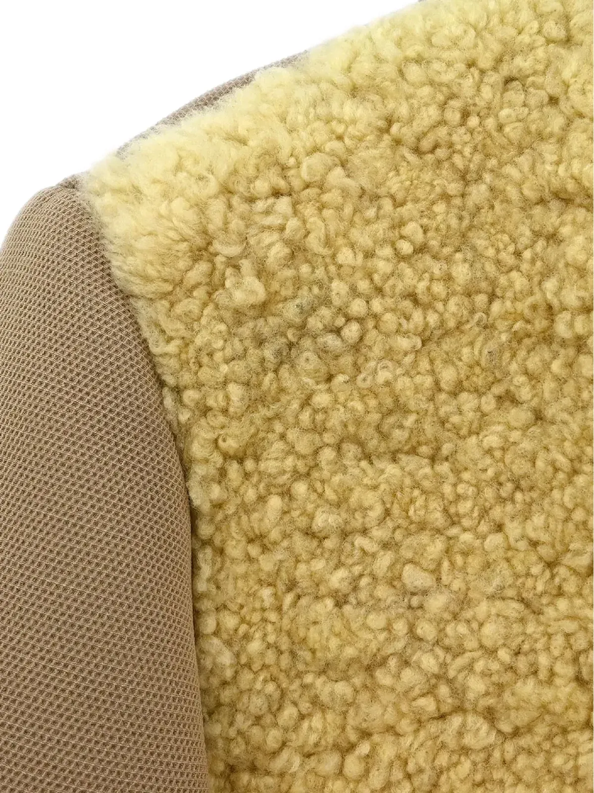 Celine Pre-Owned 2010s shearling-panel coat - Neutrals - 画像4