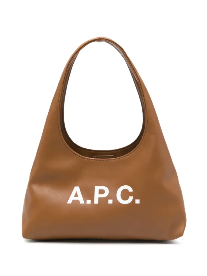 A.P.C. A.P.C. Ninon logo-lettering tote bag - Brownの商品画像
