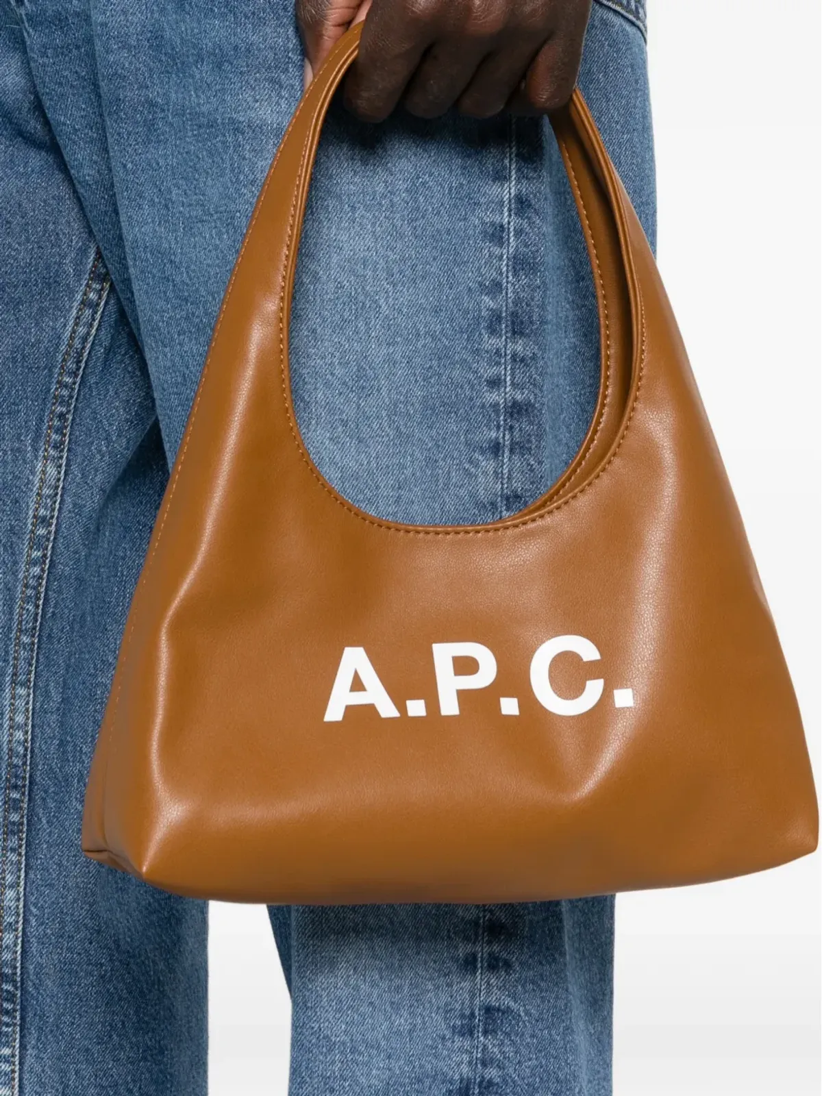 A.P.C. Ninon logo-lettering tote bag - Brown - 画像2