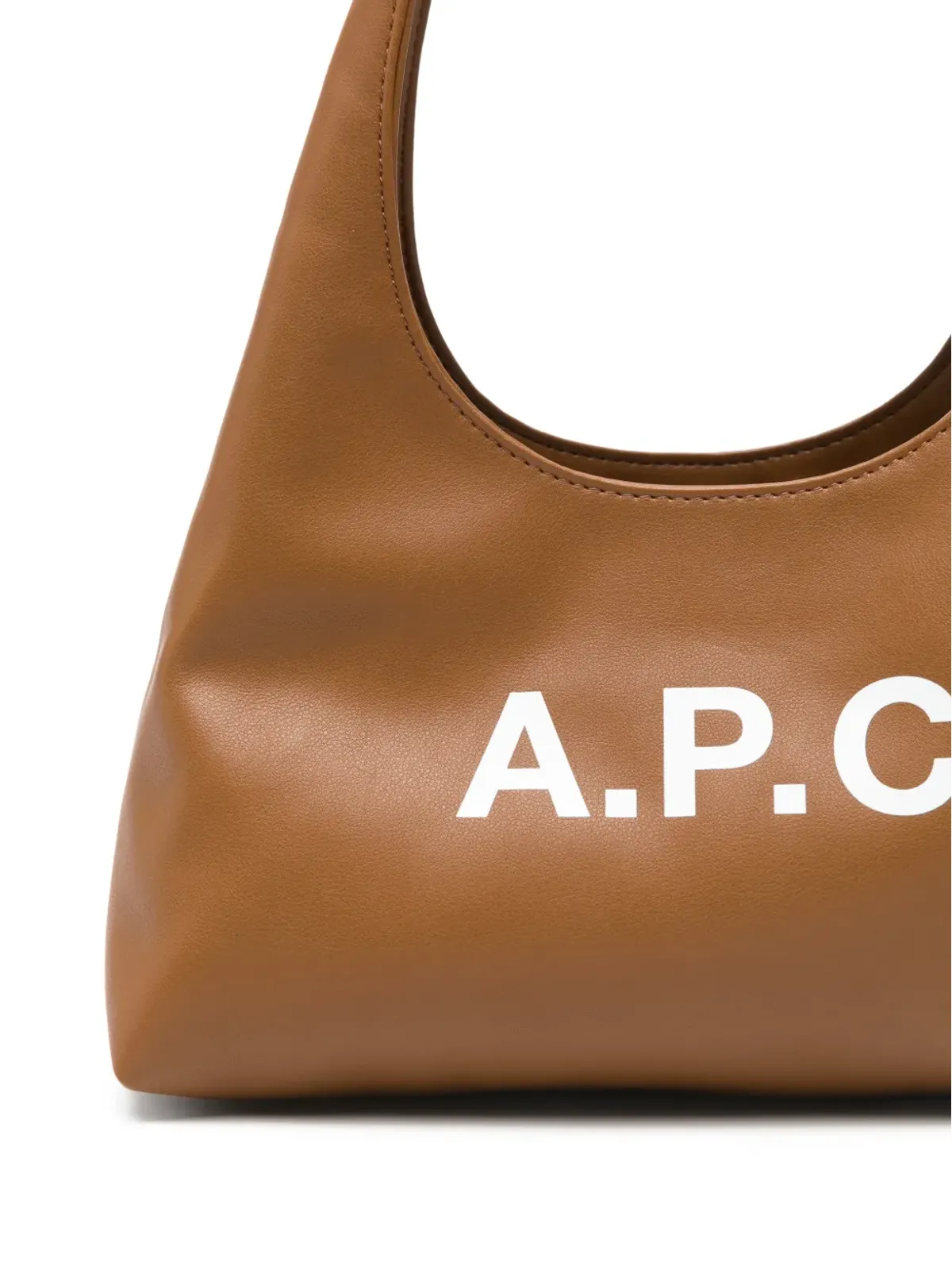 A.P.C. Ninon logo-lettering tote bag - Brown - 画像4