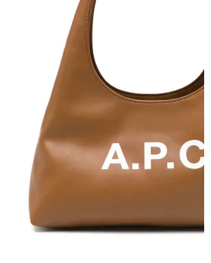 A.P.C. Ninon logo-lettering tote bag - Brown - サムネイル4