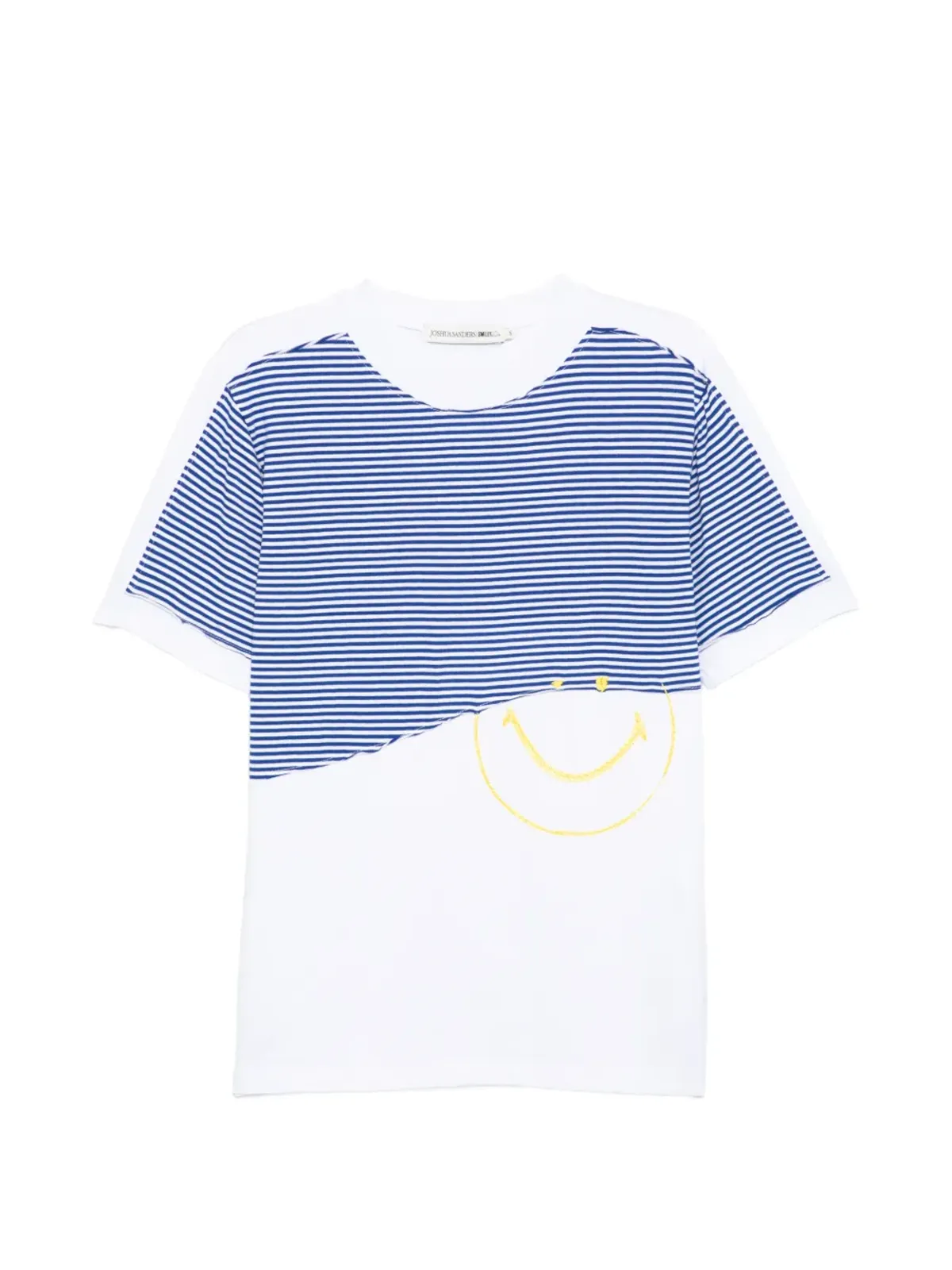 Joshua Sanders ストライプ柄カットアウトTシャツ - White - 画像1