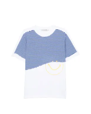 Joshua Sanders ストライプ柄カットアウトTシャツ - White - サムネイル1