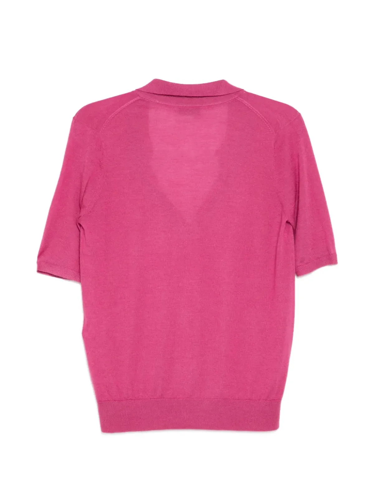 Gabriela Hearst V-neck polo top - Pink - 画像2