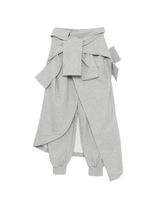 A.W.A.K.E. MODE A.W.A.K.E. Mode tie waist trousers - Greyの商品画像