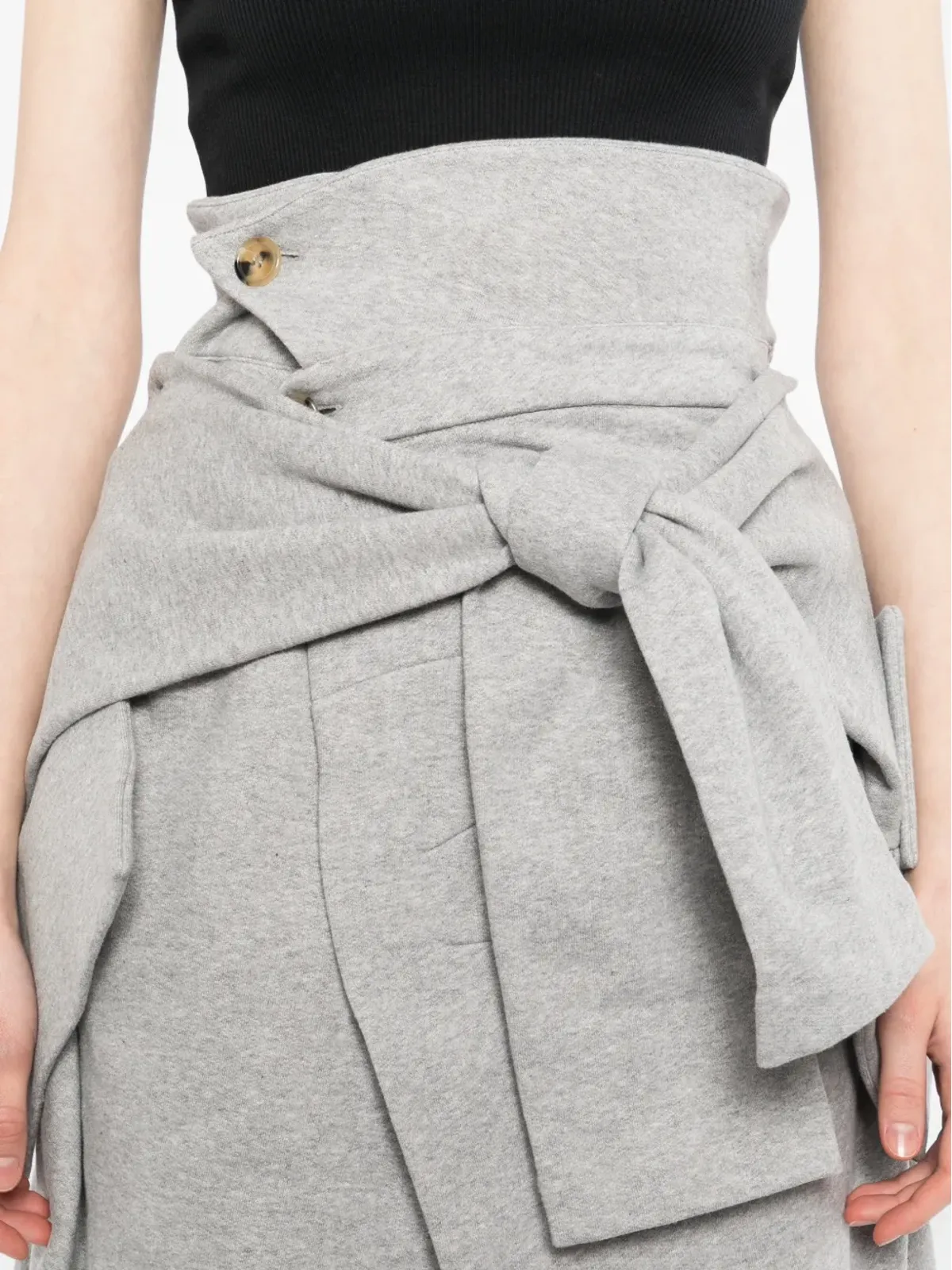 A.W.A.K.E. Mode tie waist trousers - Grey - 画像5