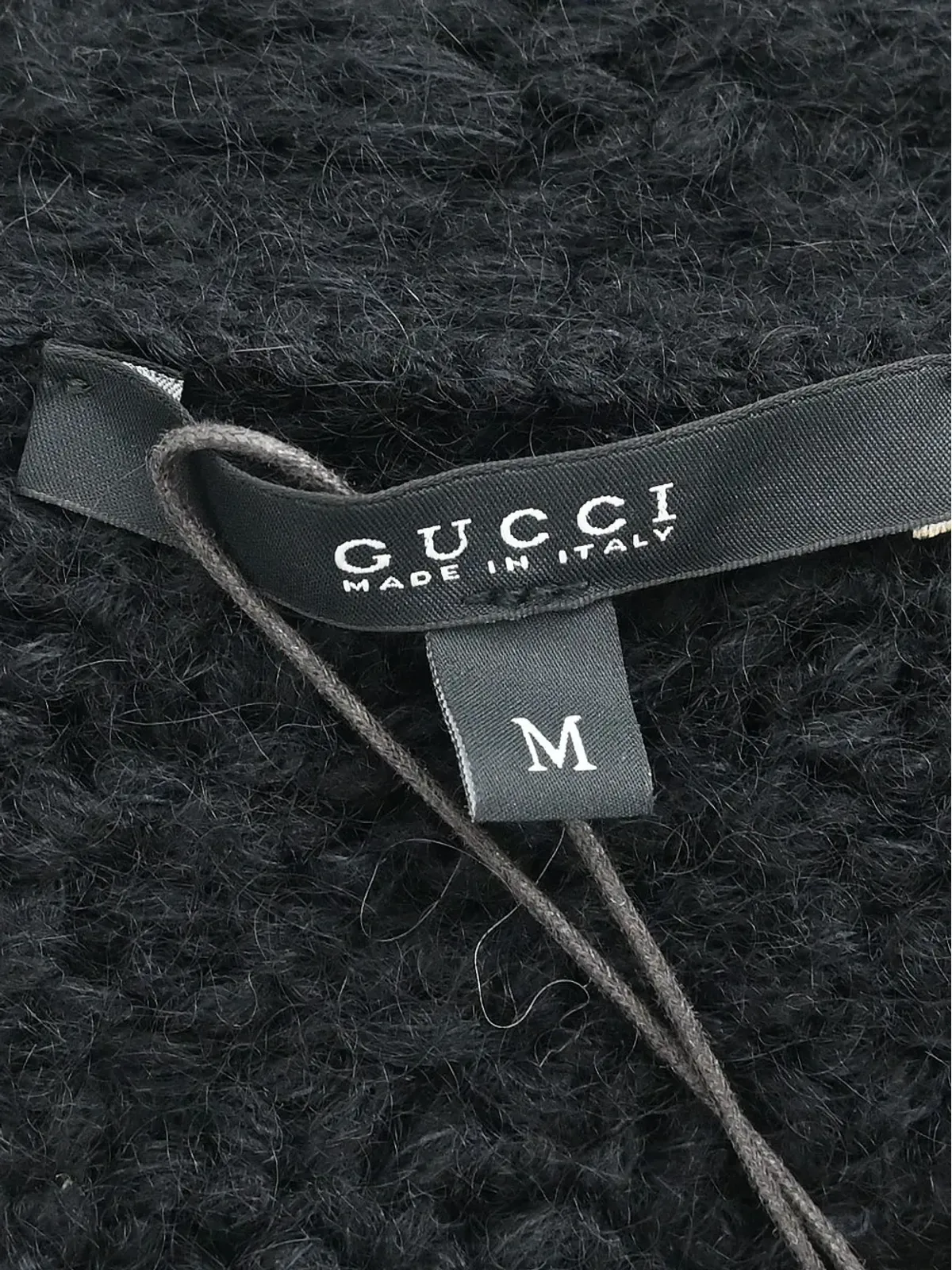Gucci ビンテージ 2012 フリンジ付きカーディガン - ブラック - 画像3