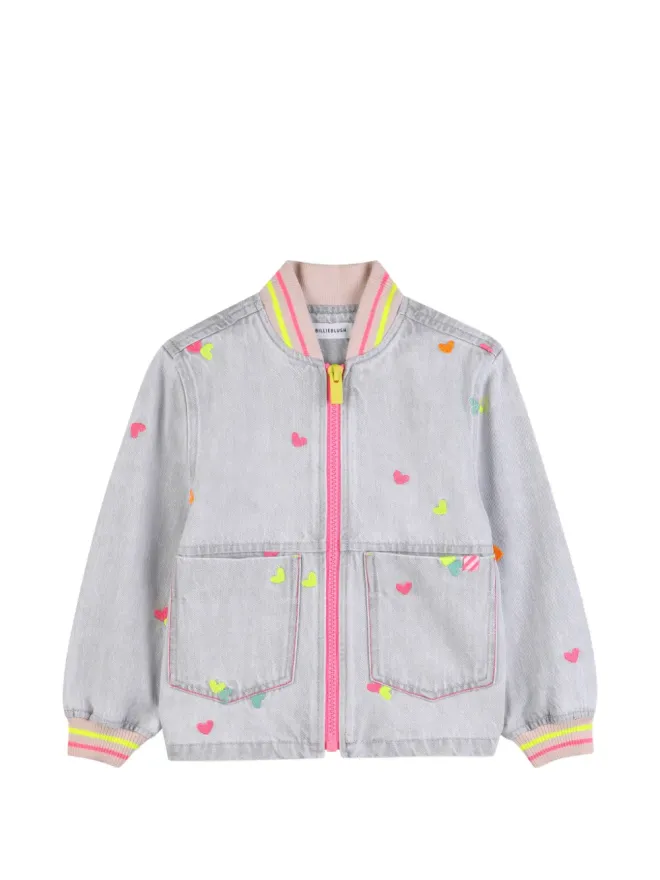 Billieblush Billieblush ハートモチーフ ボンバー ジャケット（グレー）の商品画像