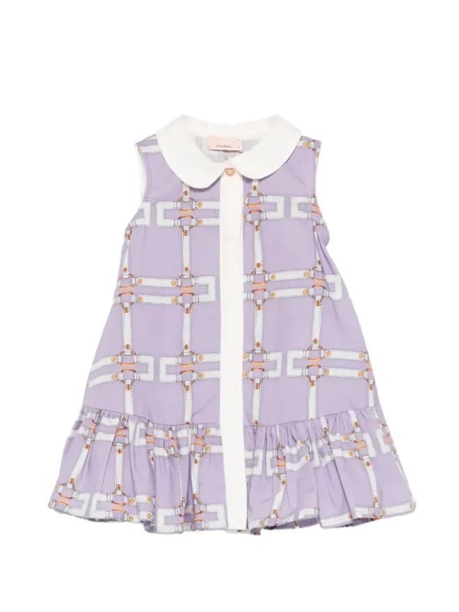 Elisabetta Franchi La Mia Bambina Elisabetta Franchi La Mia Bambina フリルヘム ブルマーとドレスのセットの商品画像