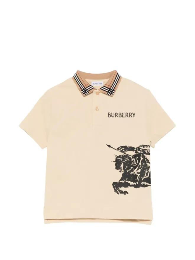 Burberry Kids Burberry Kids ロゴグラフィック ポロシャツの商品画像