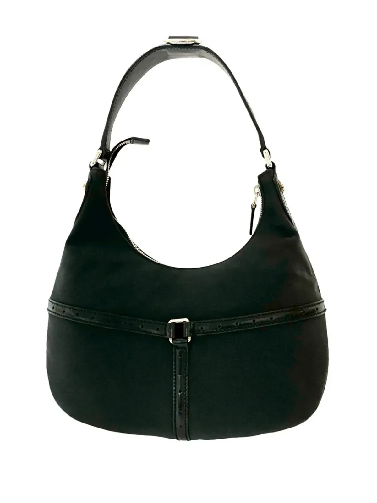 Gucci Pre-Owned キャンバス レインズ ホーボーバッグ - 画像3