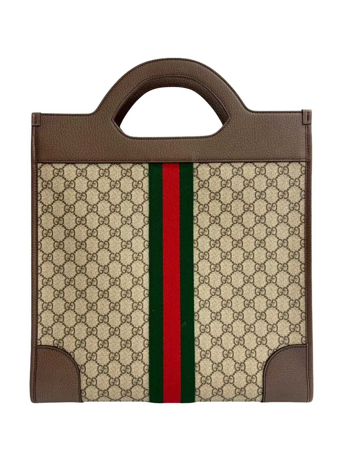 Gucci Pre-Owned GG Supreme Ophidia バーティカル トートバッグ - 画像3