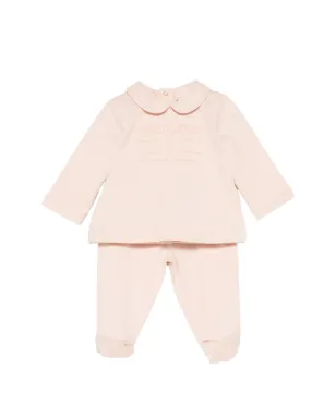 Elisabetta Franchi La Mia Bambina ピンクのウエストゴム入り トラックスーツセット - サムネイル1