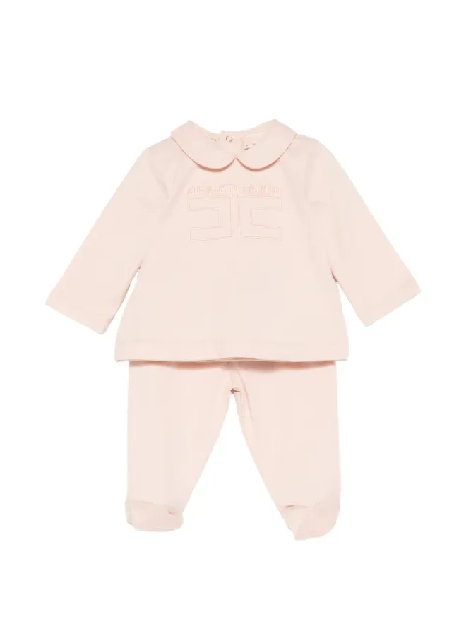 Elisabetta Franchi La Mia Bambina Elisabetta Franchi La Mia Bambina ピンクのウエストゴム入り トラックスーツセットの商品画像