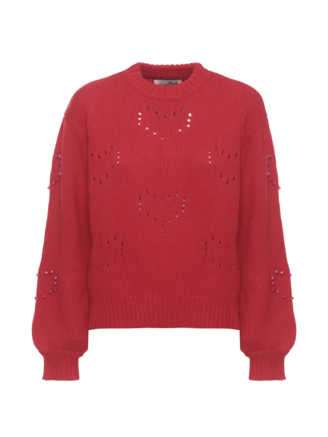 MC2 Saint Barth MC2 Saint Barth カットアウトエンベリッシュドセーター - レッドの商品画像