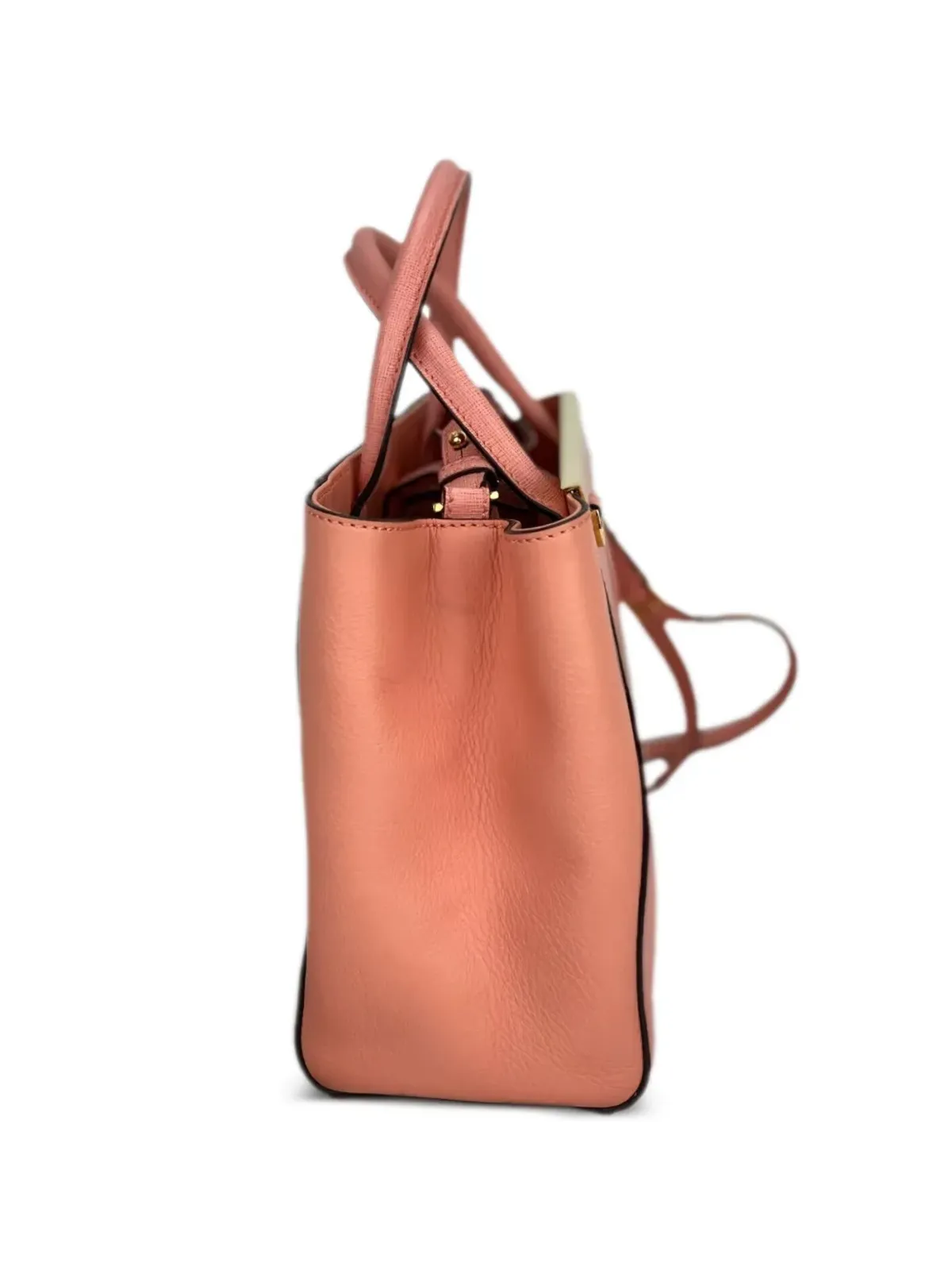 Fendi Pre-Owned ペティート ヴィテロ エリート フラミンゴ レザー トートバッグ - 画像2