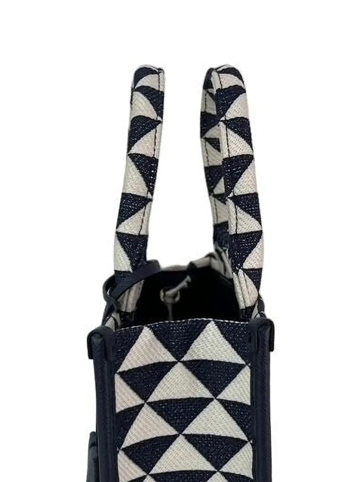 Prada ビンテージ Symbole トップハンドル トートバッグ - White - 画像3