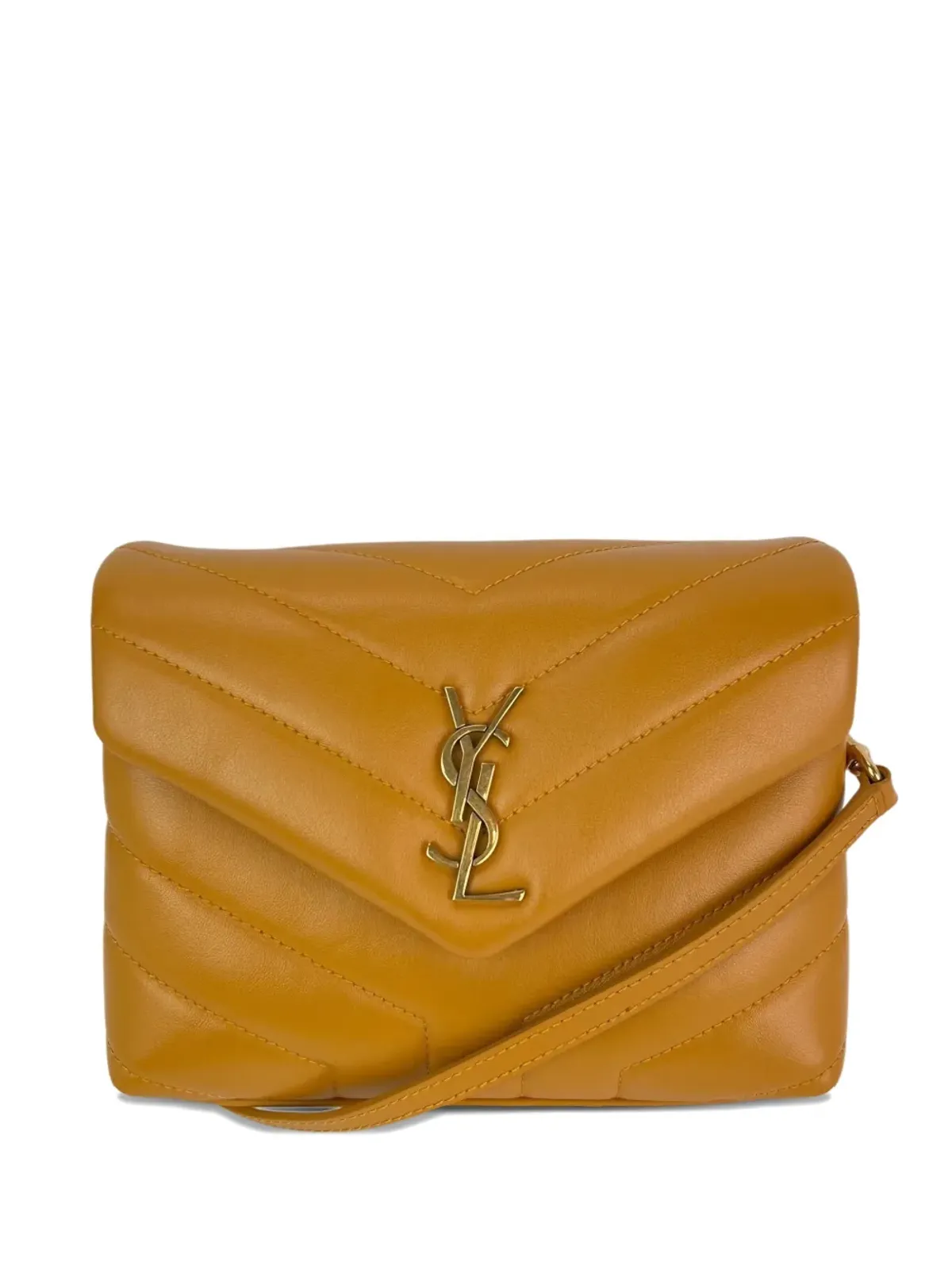 Saint Laurent Pre-Owned Toy Loulou quilted crossbody bag - Brown - 画像1