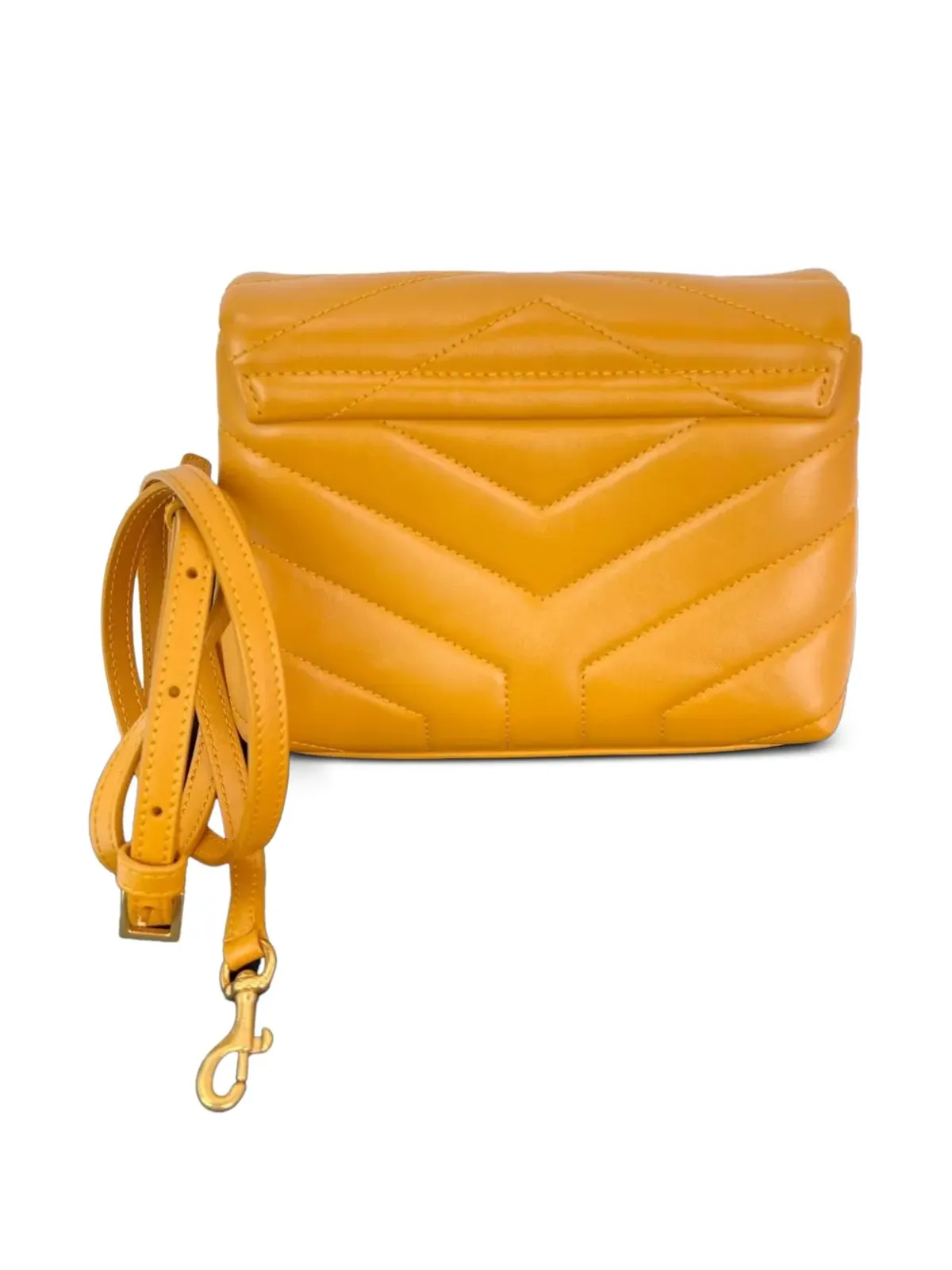 Saint Laurent Pre-Owned Toy Loulou quilted crossbody bag - Brown - 画像2