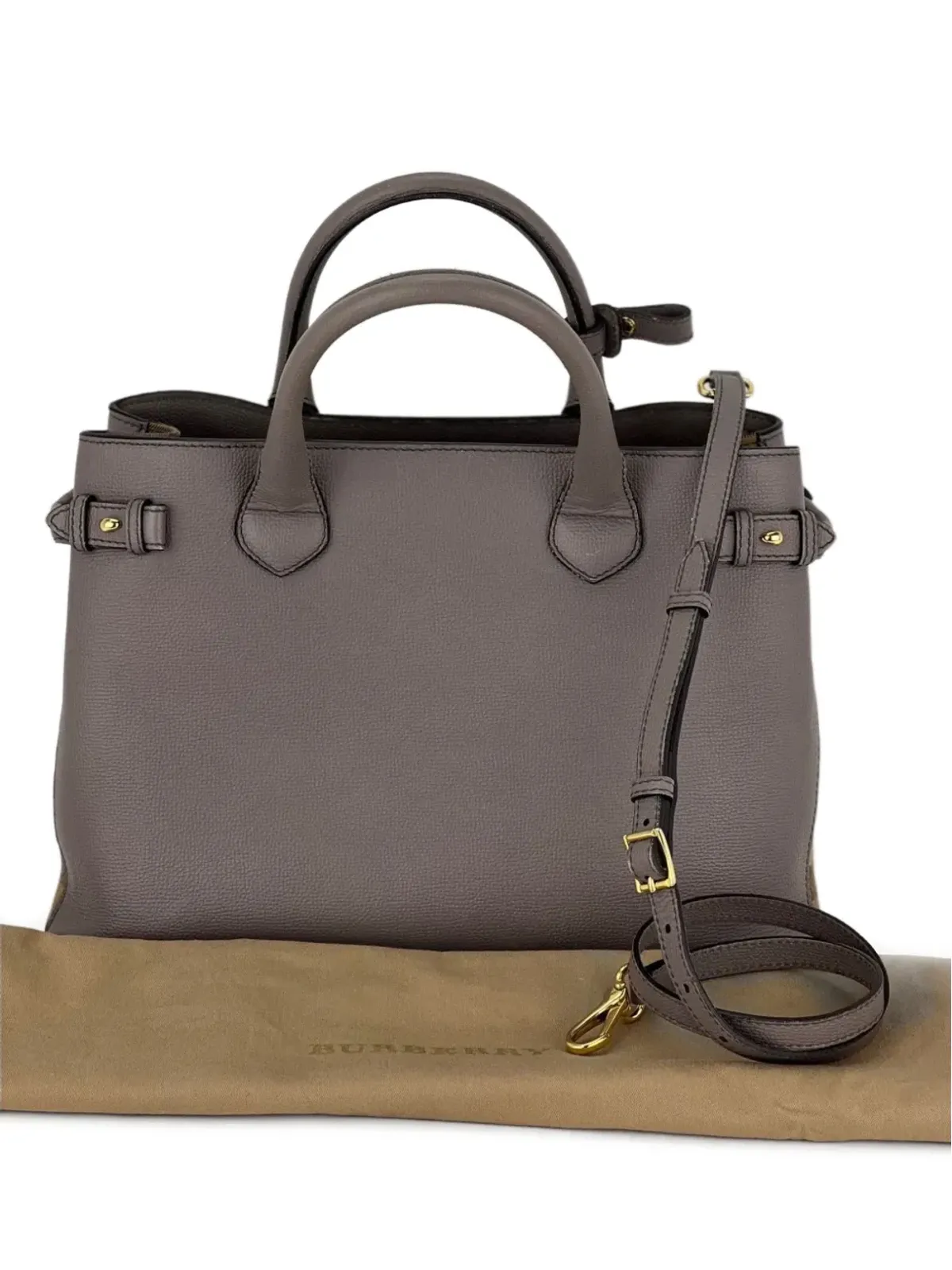 Burberry Pre-Owned バナー・ハウス ハンドバッグ グレー - 画像5