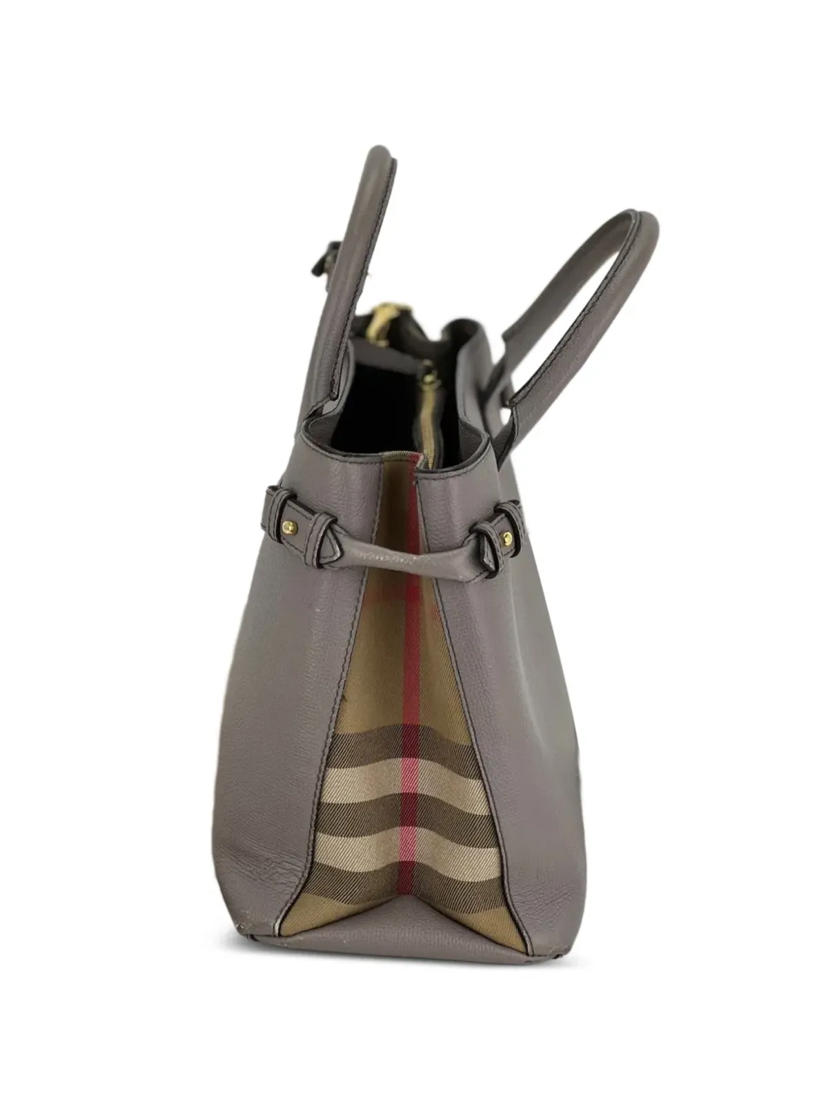 Burberry Pre-Owned バナー・ハウス ハンドバッグ グレー - 画像2