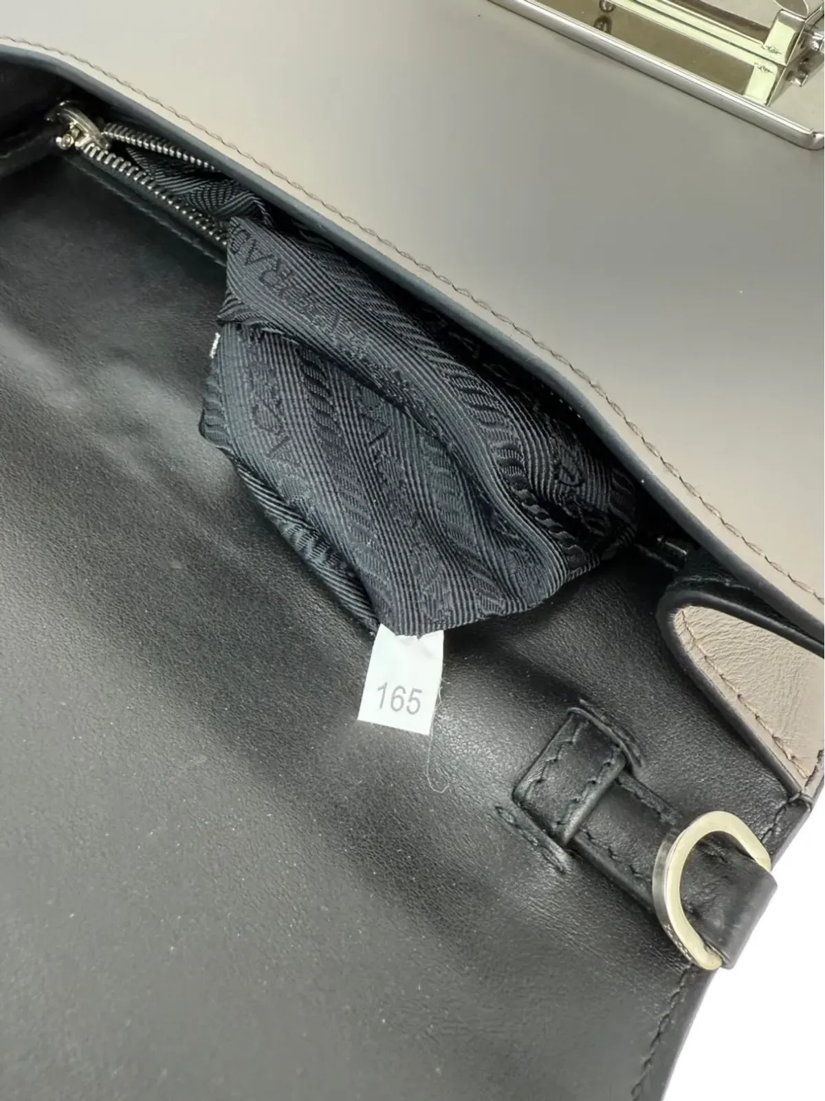 Prada Pre-Owned Cahier leather clutch - Brown - 画像5