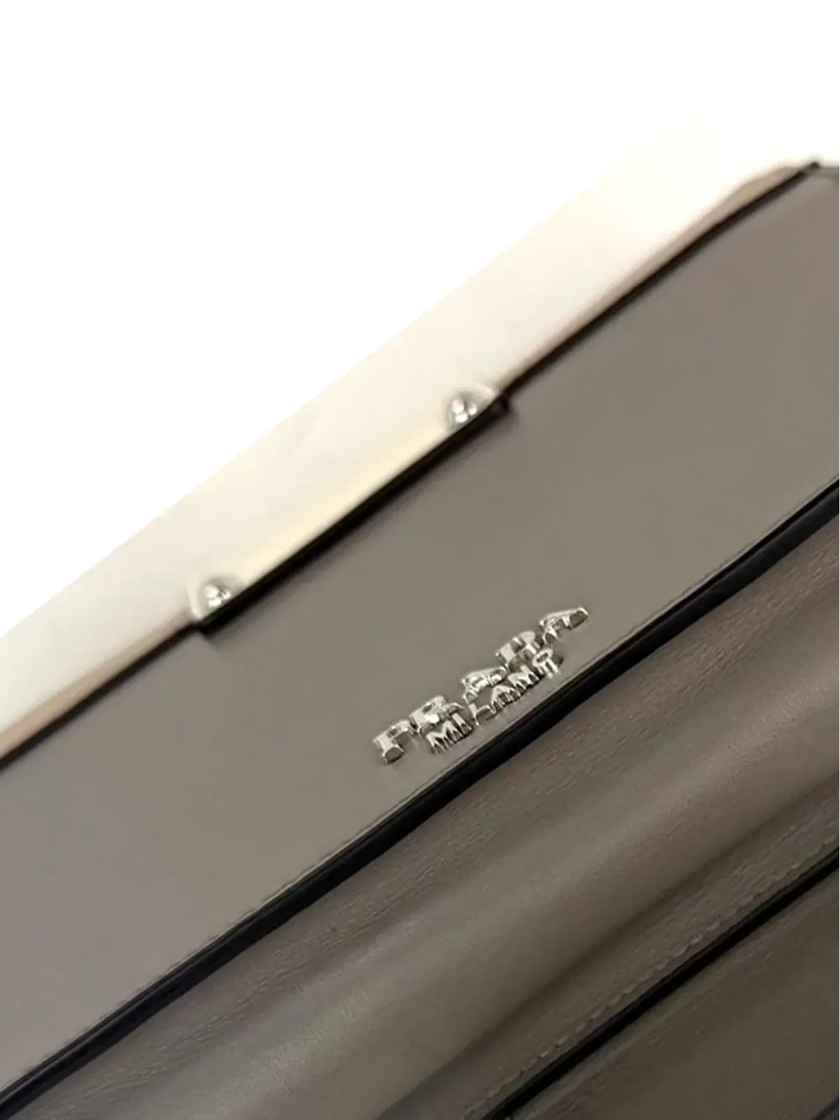 Prada Pre-Owned Cahier leather clutch - Brown - 画像3