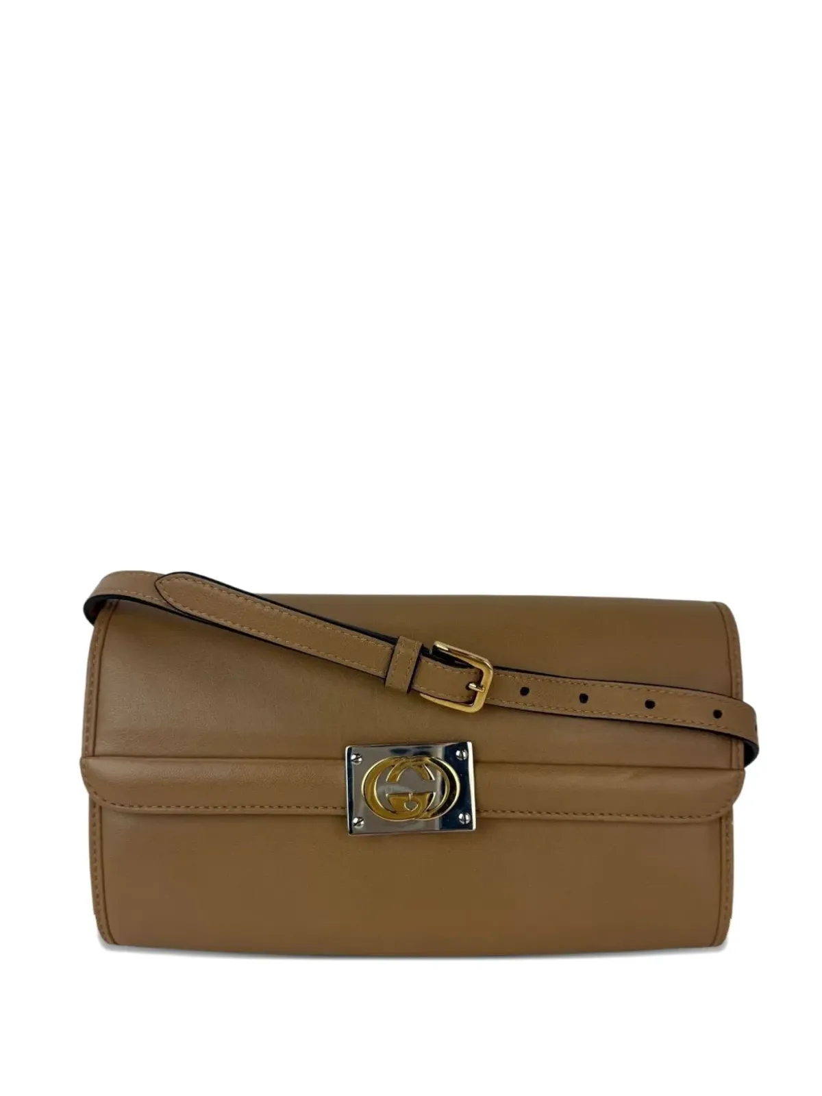 Gucci Pre-Owned G Matisse Linea interlocking leather clutch bag - Brown - 画像1
