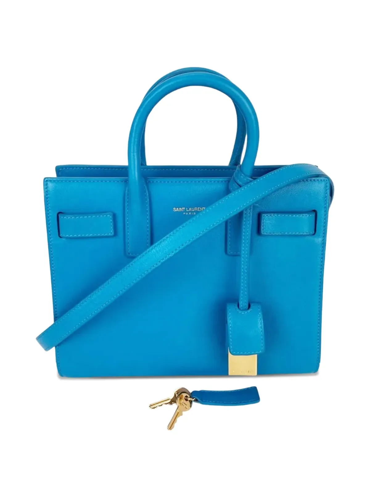 Saint Laurent Pre-Owned Sac De Jour レザー トートバッグ - ブルー - 画像2