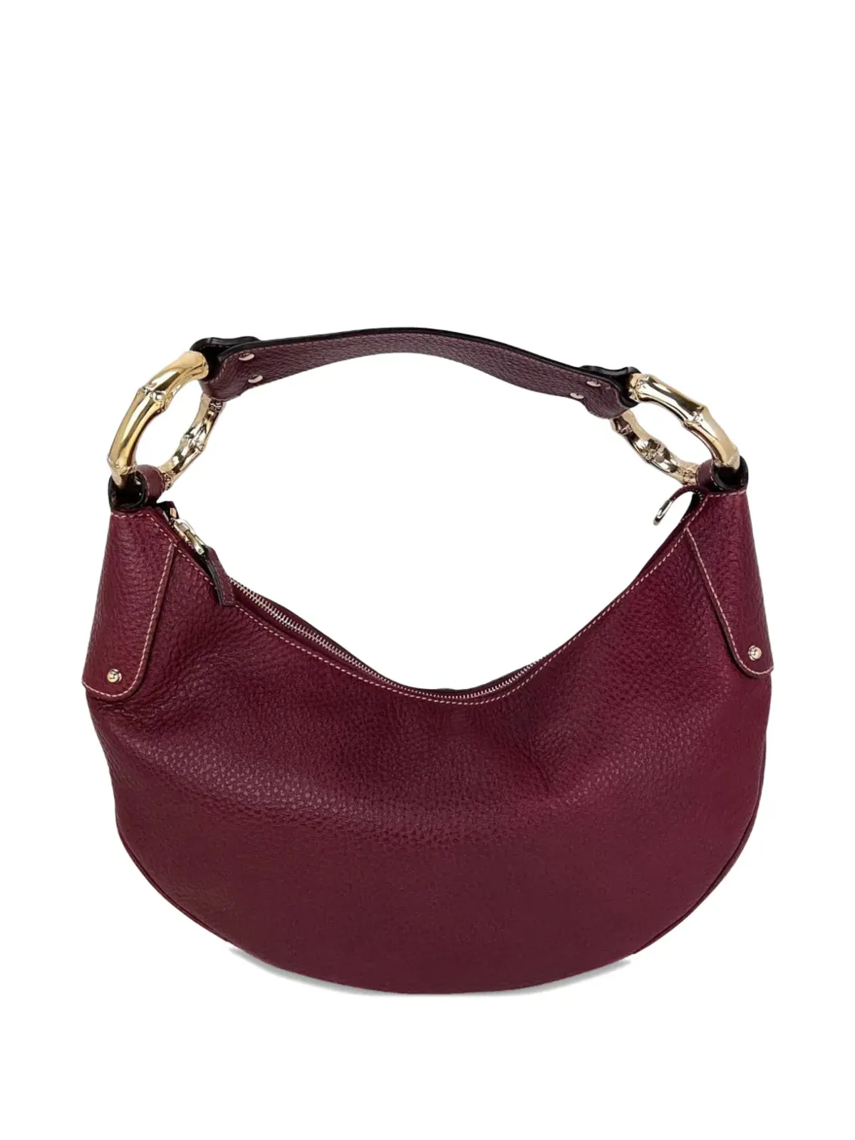 Gucci ビンテージ 半月型ショルダーバッグ - レッド - 画像2