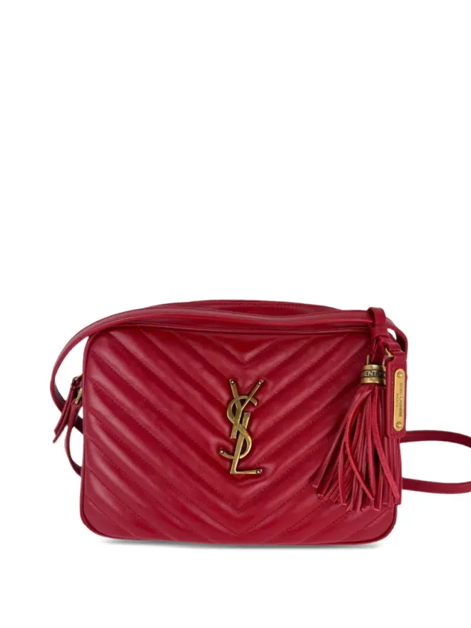 Saint Laurent Pre-Owned Saint Laurent Pre-Owned Lou Camera tassel-detail cross-body bag - Redの商品画像