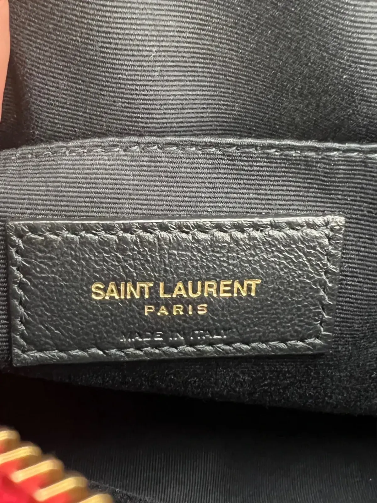 Saint Laurent Pre-Owned Lou Camera tassel-detail cross-body bag - Red - 画像5