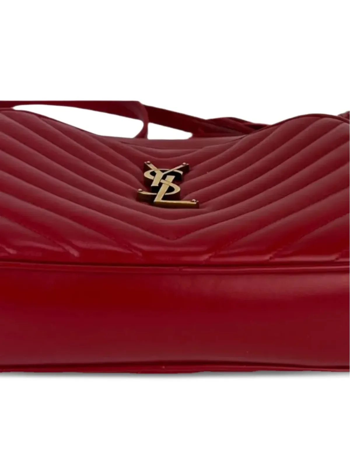 Saint Laurent Pre-Owned Lou Camera tassel-detail cross-body bag - Red - 画像2