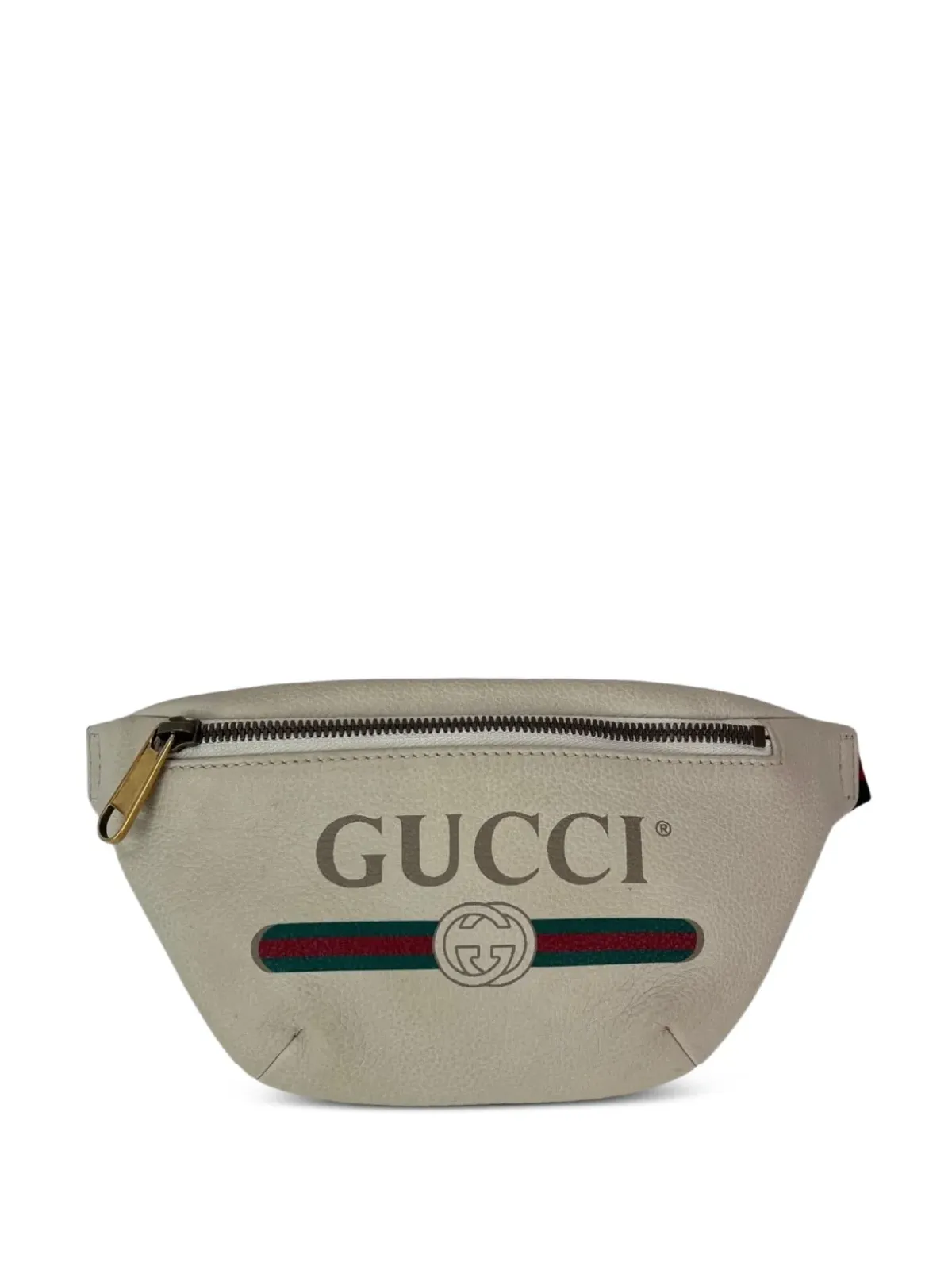 Gucci Pre-Owned ウェブロゴ レザーベルトバッグ - 画像1