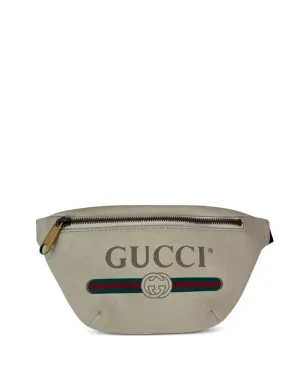 Gucci Pre-Owned ウェブロゴ レザーベルトバッグ - サムネイル1