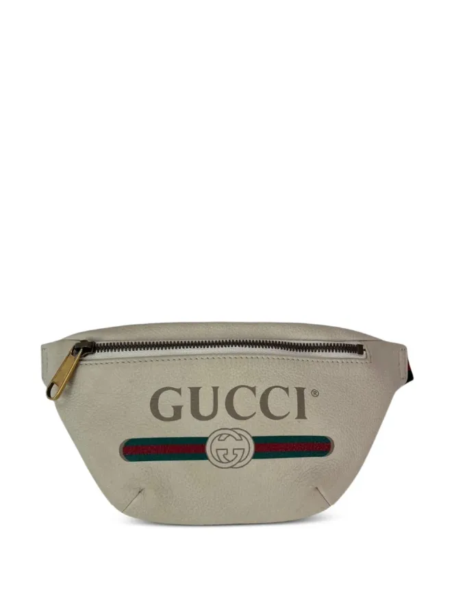 Gucci Pre-Owned Gucci Pre-Owned ウェブロゴ レザーベルトバッグの商品画像