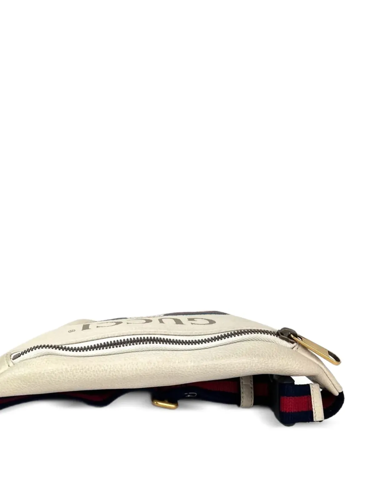 Gucci Pre-Owned ウェブロゴ レザーベルトバッグ - 画像5