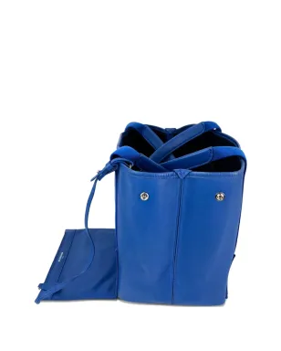 Balenciaga Pre-Owned カーフスキン取り外し可能ポーチ付きトートバッグ - ブルー - サムネイル5