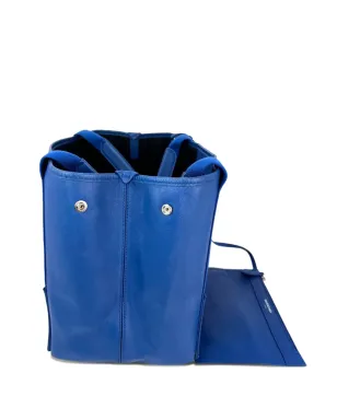 Balenciaga Pre-Owned カーフスキン取り外し可能ポーチ付きトートバッグ - ブルー - サムネイル4