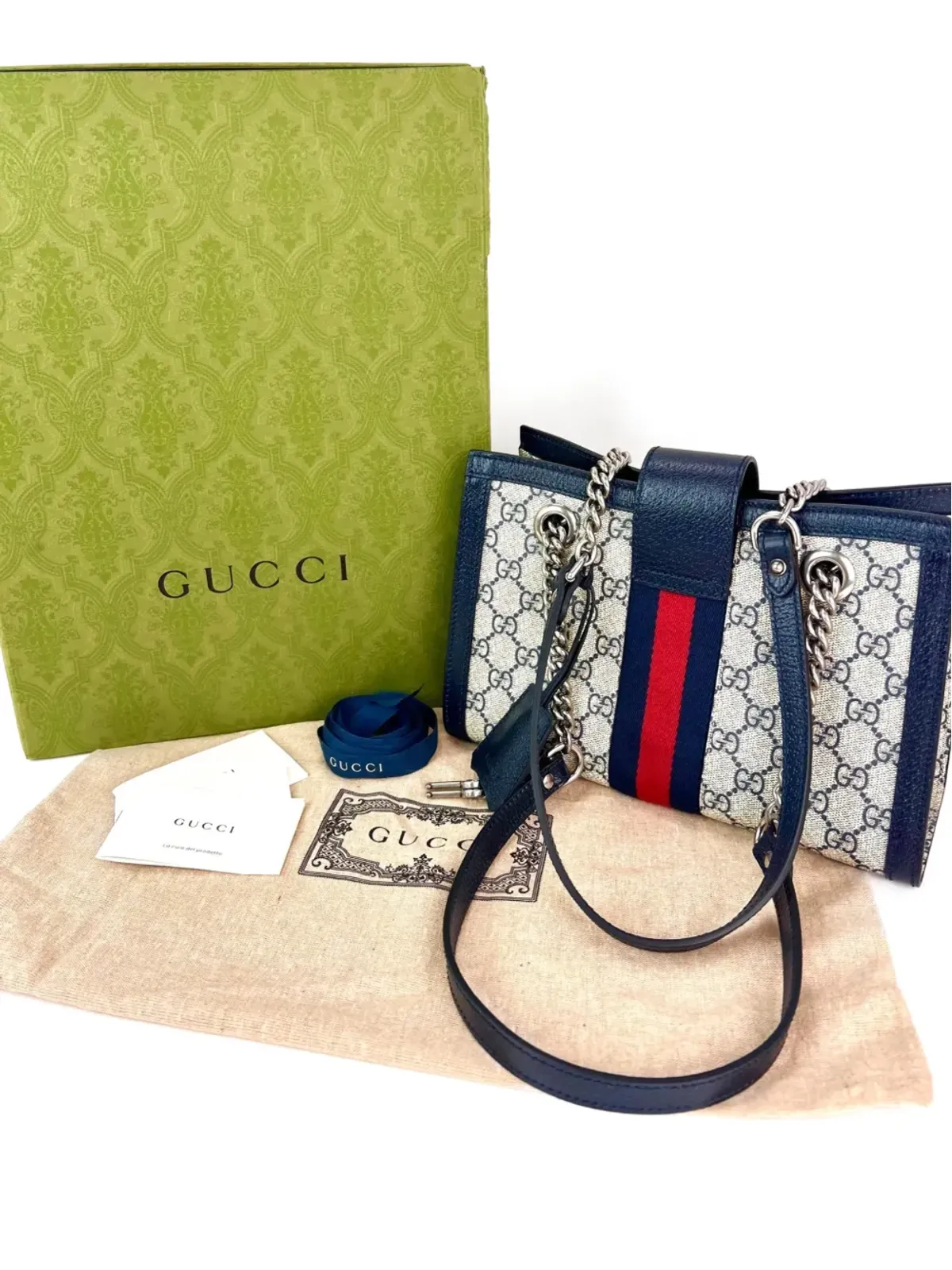 Gucci Pre-Owned Supreme Dollar padlock tote bag - Neutrals - 画像5