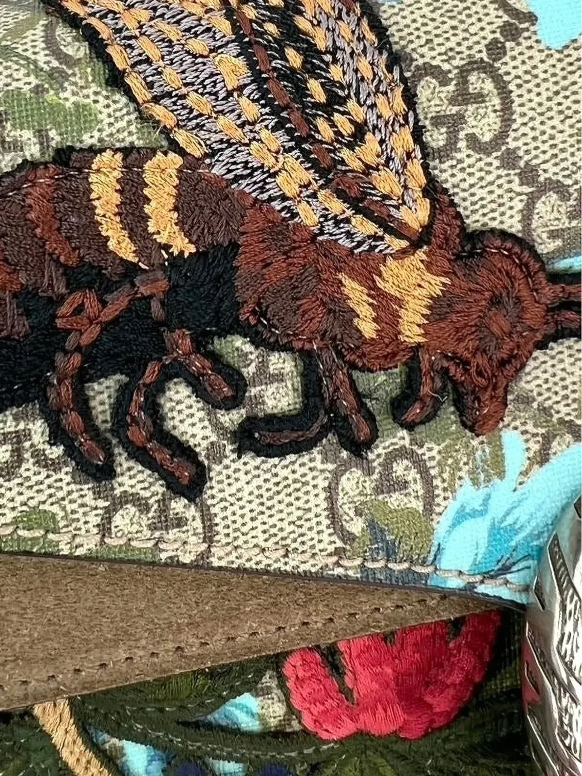 Gucci Pre-Owned ディオニソスGGスプリーム刺繍ショルダーバッグ - 画像5