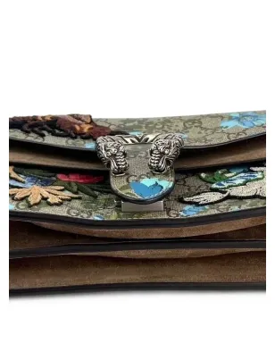 Gucci Pre-Owned ディオニソスGGスプリーム刺繍ショルダーバッグ - サムネイル2