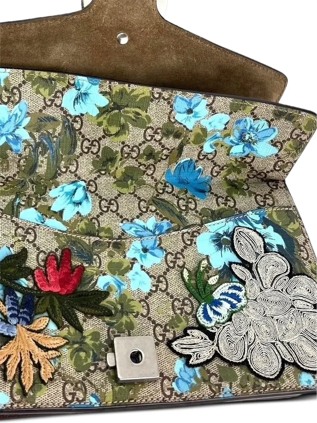 Gucci Pre-Owned ディオニソスGGスプリーム刺繍ショルダーバッグ - 画像3