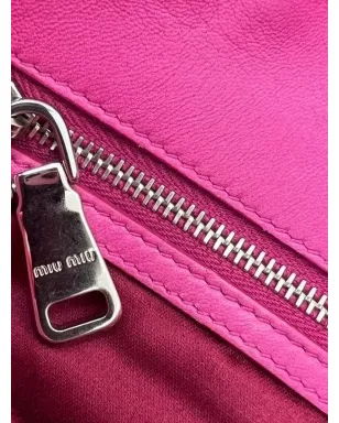 Miu Miu Pre-Owned クリスタルショルダークラッチバッグ - ピンク - サムネイル5