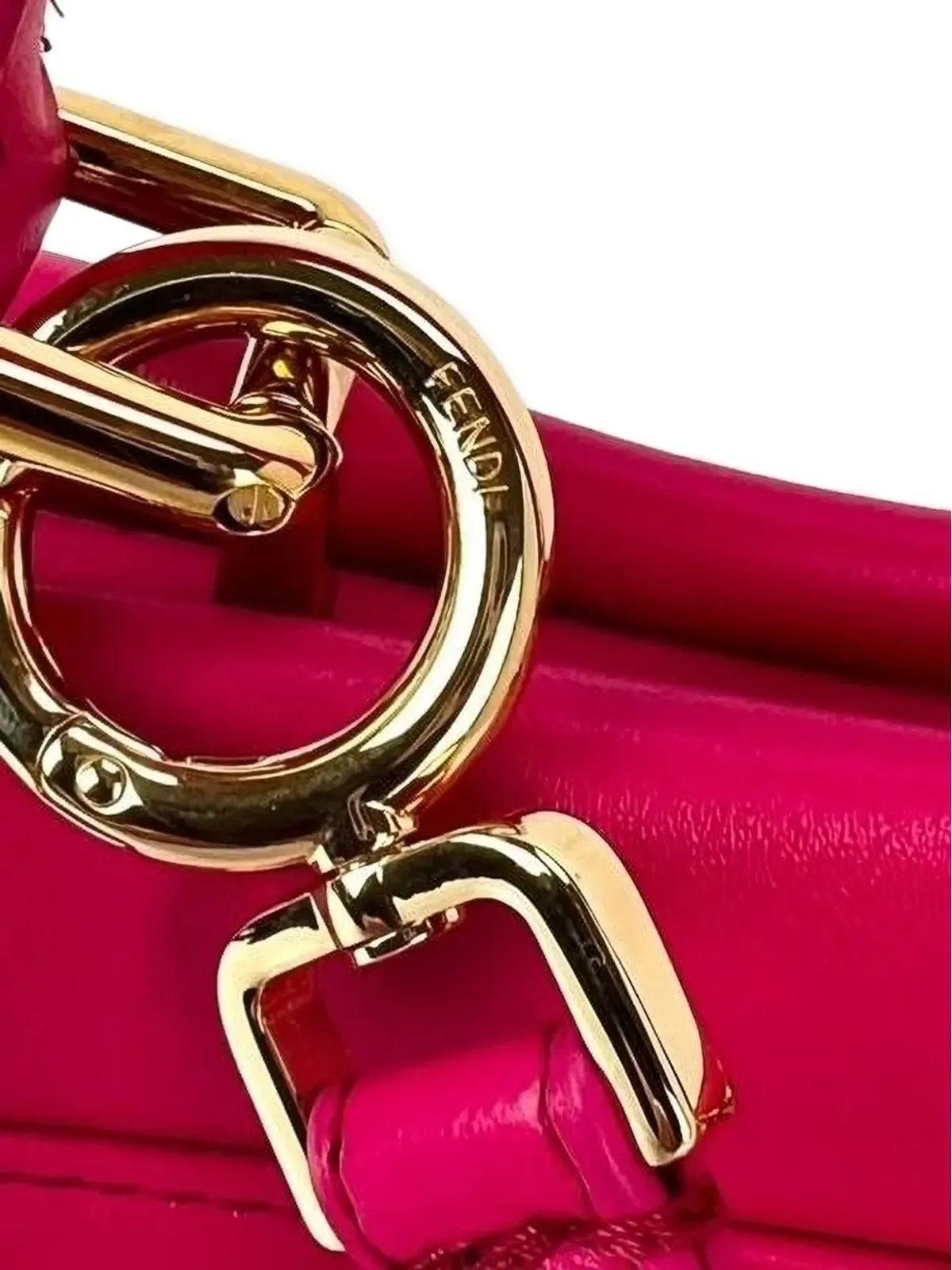 Fendi ビンテージ ピーカブー レザートートバッグ - 画像3