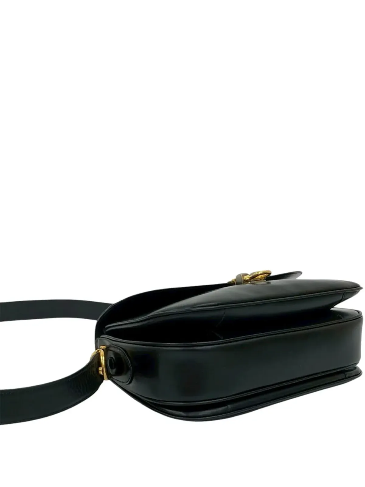 Celine Pre-Owned レザー ホースキャリッジ クロスボディバッグ - ブラック - 画像5